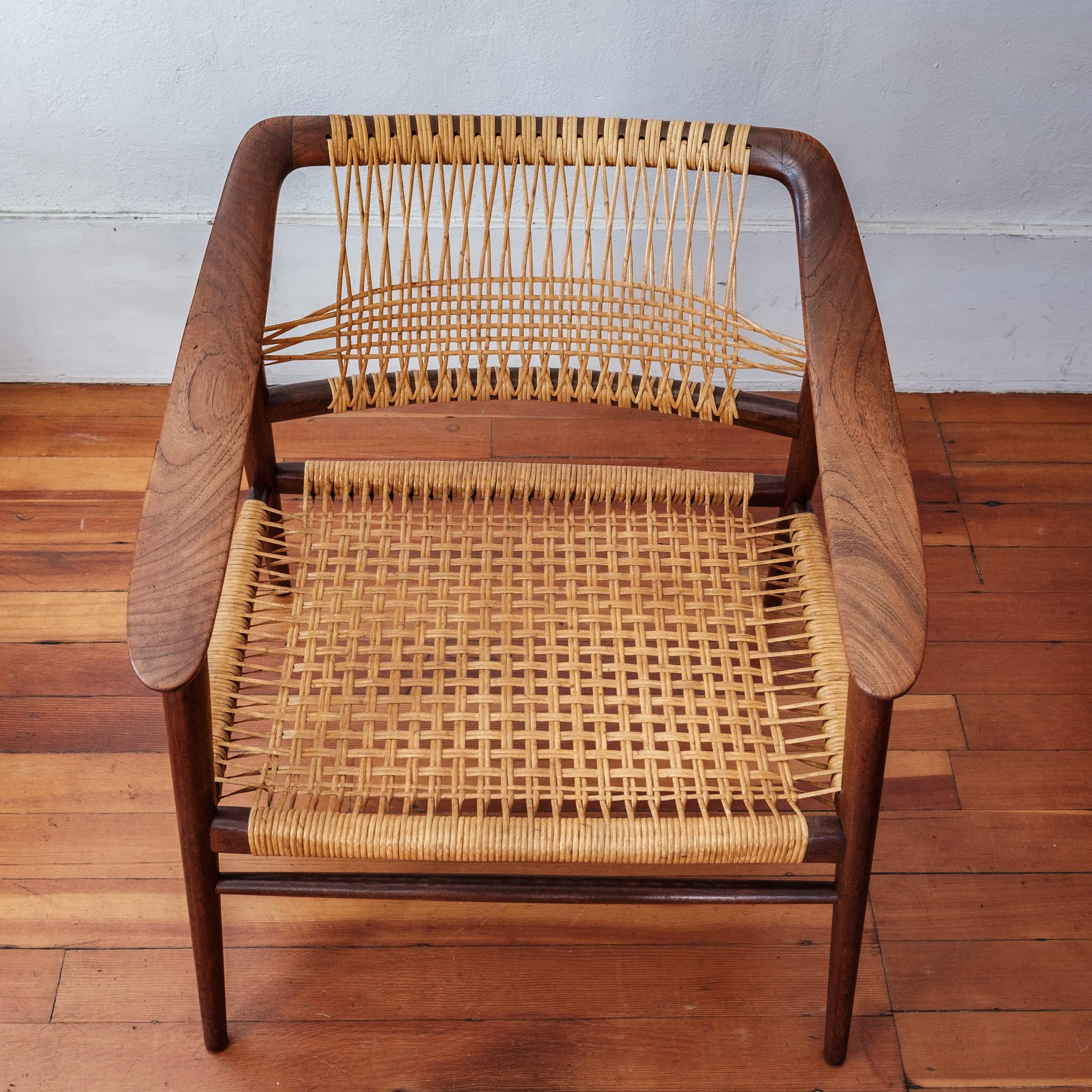 Mid-20th Century Rolf Rastad & Adolf Relling “Bambi” Cane Armchair