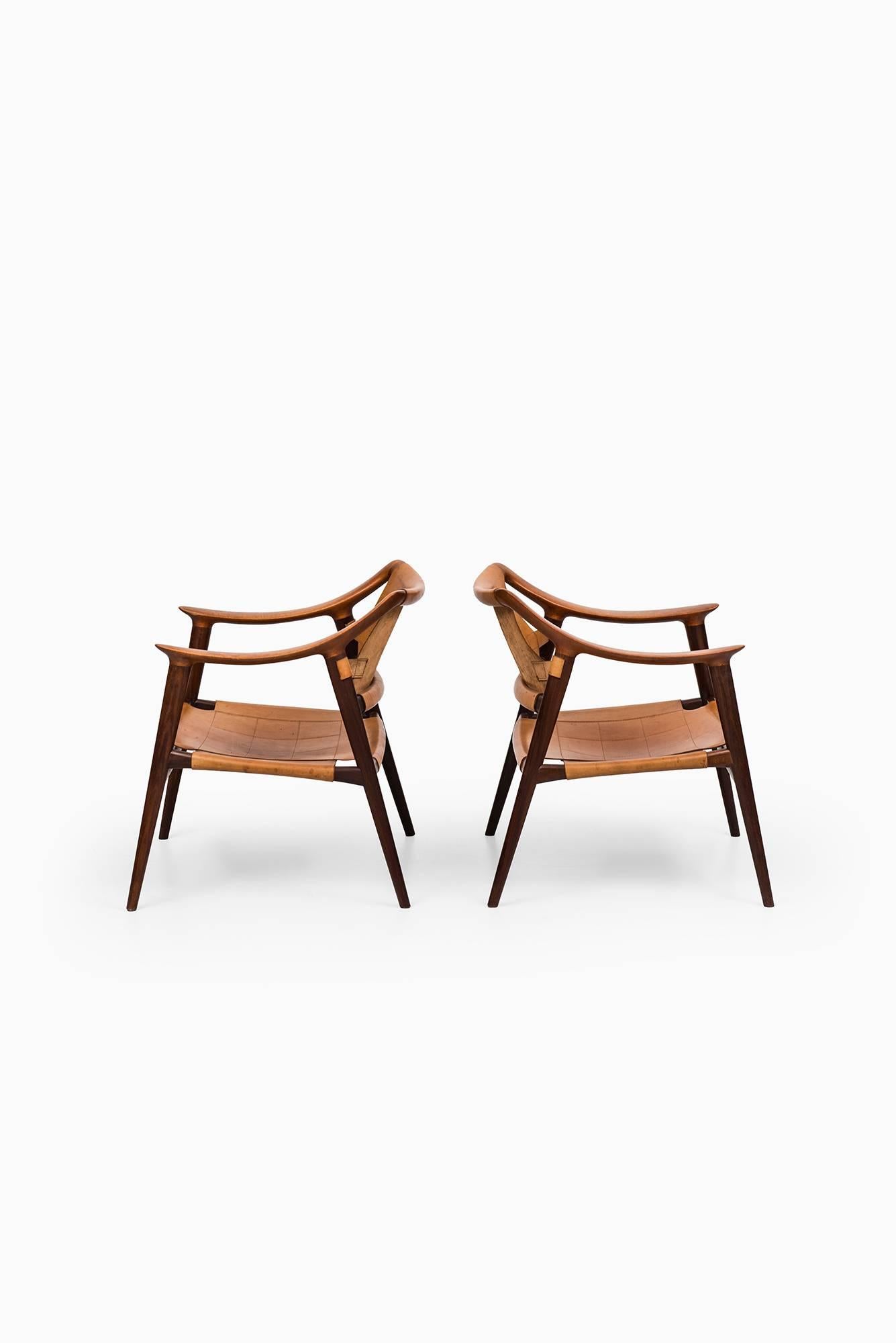 Mid-20th Century Rolf Rastad & Adolf Relling Bambi Easy Chairs by Gustav Bahus in Norway