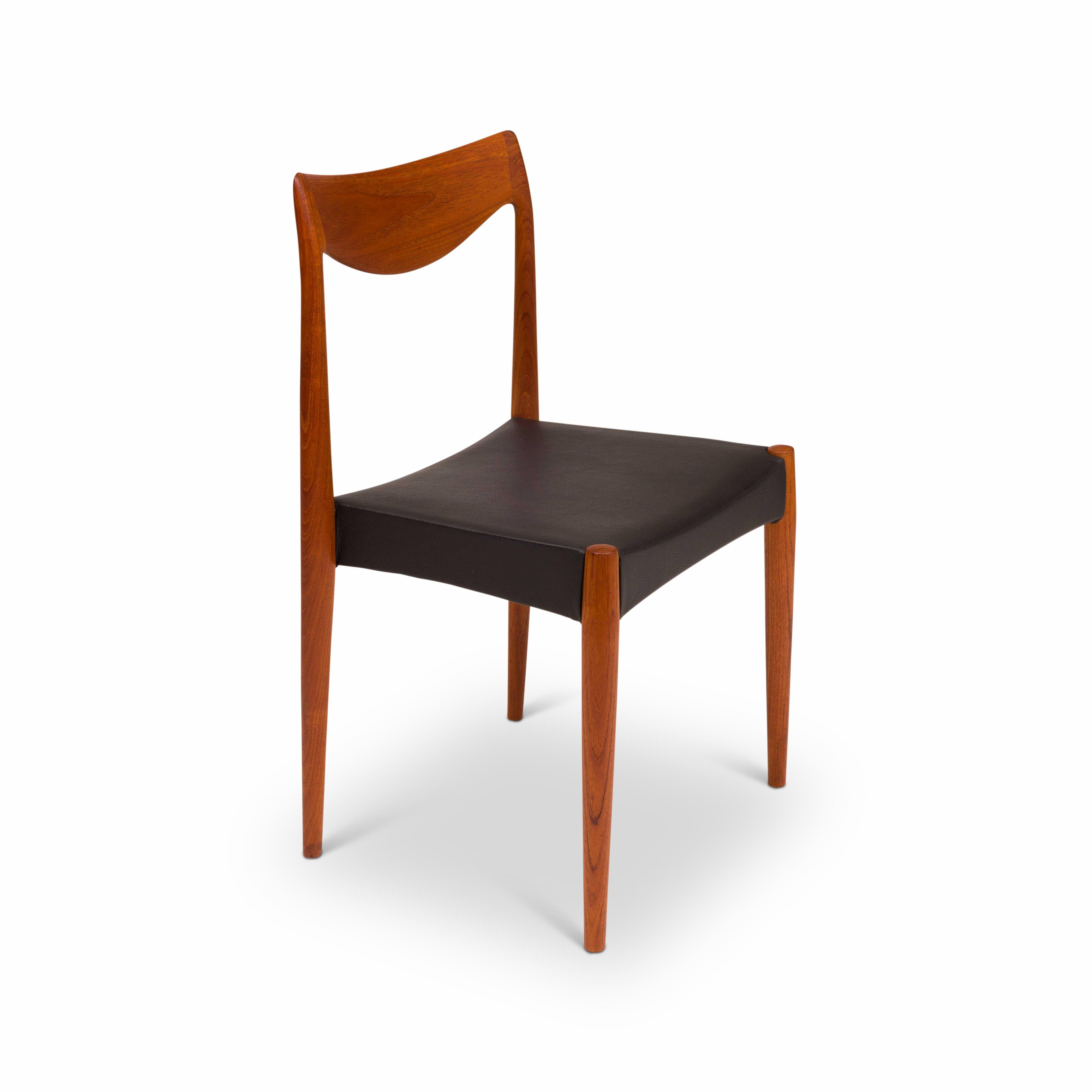 Rolf Rastad & Adolf Relling “Bambi” Teak Dining Chairs for Gustav Bahus 1960s For Sale 3