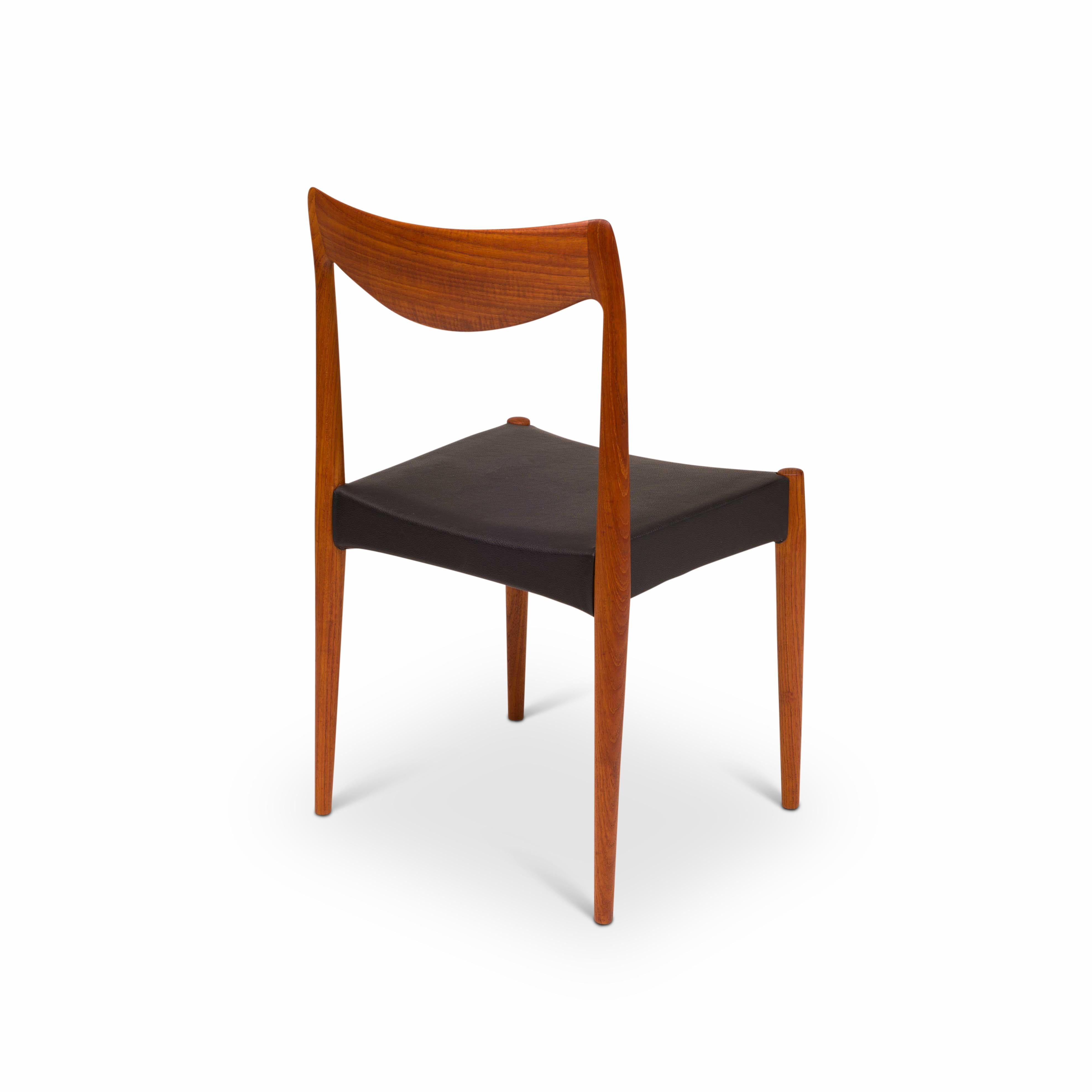 Rolf Rastad & Adolf Relling “Bambi” Teak Dining Chairs for Gustav Bahus 1960s For Sale 4