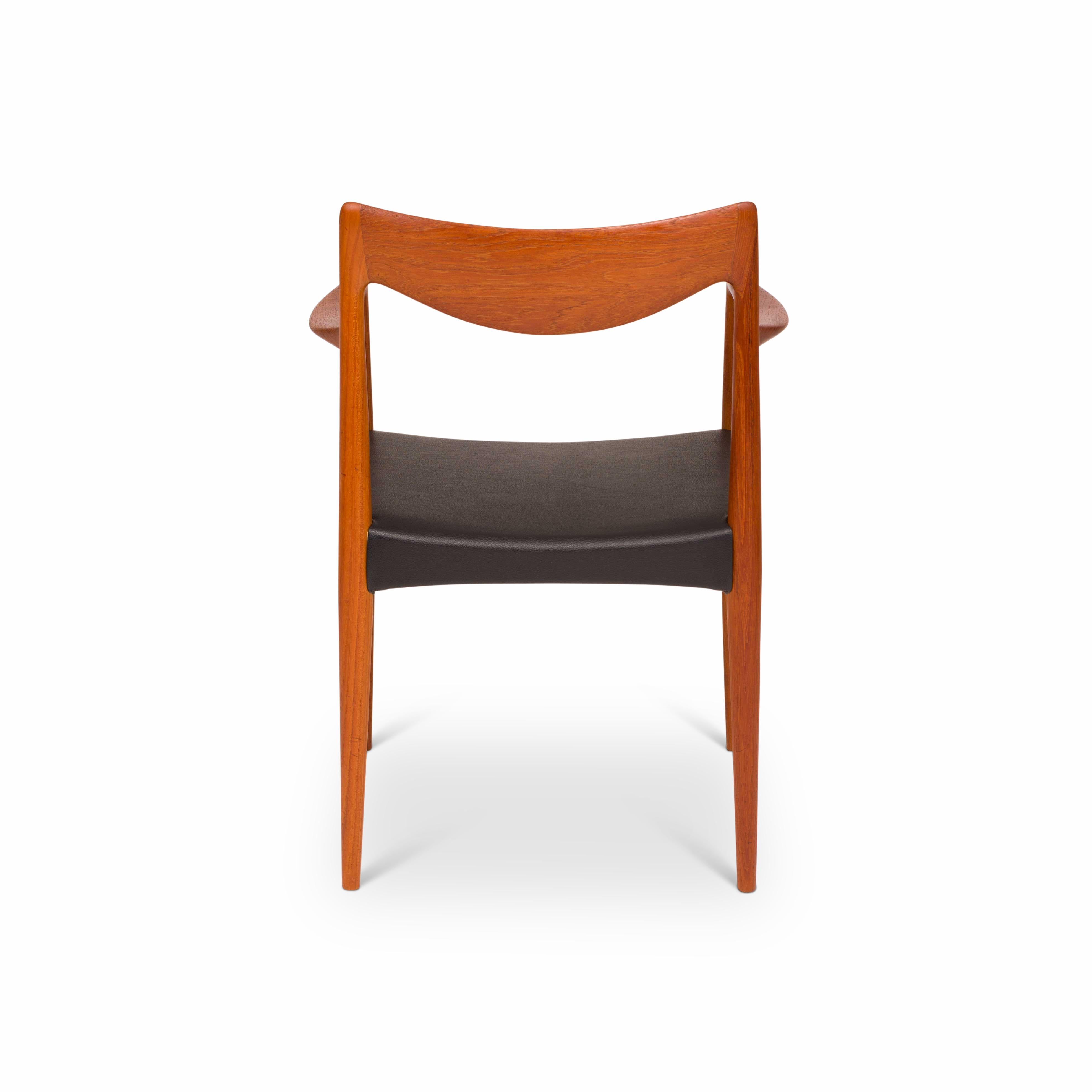 Rolf Rastad & Adolf Relling “Bambi” Teak Dining Chairs for Gustav Bahus 1960s For Sale 1