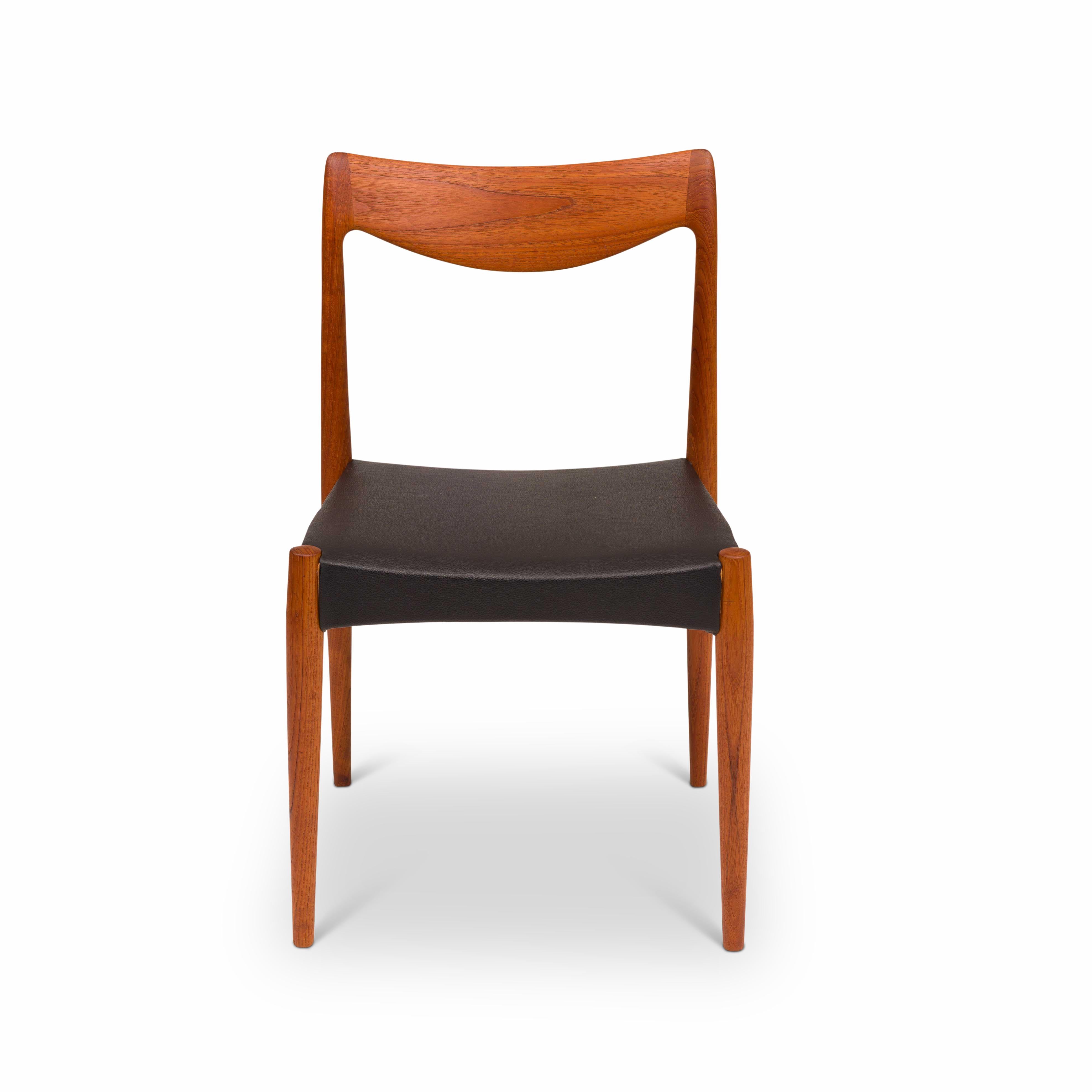 Rolf Rastad & Adolf Relling “Bambi” Teak Dining Chairs for Gustav Bahus 1960s For Sale 2