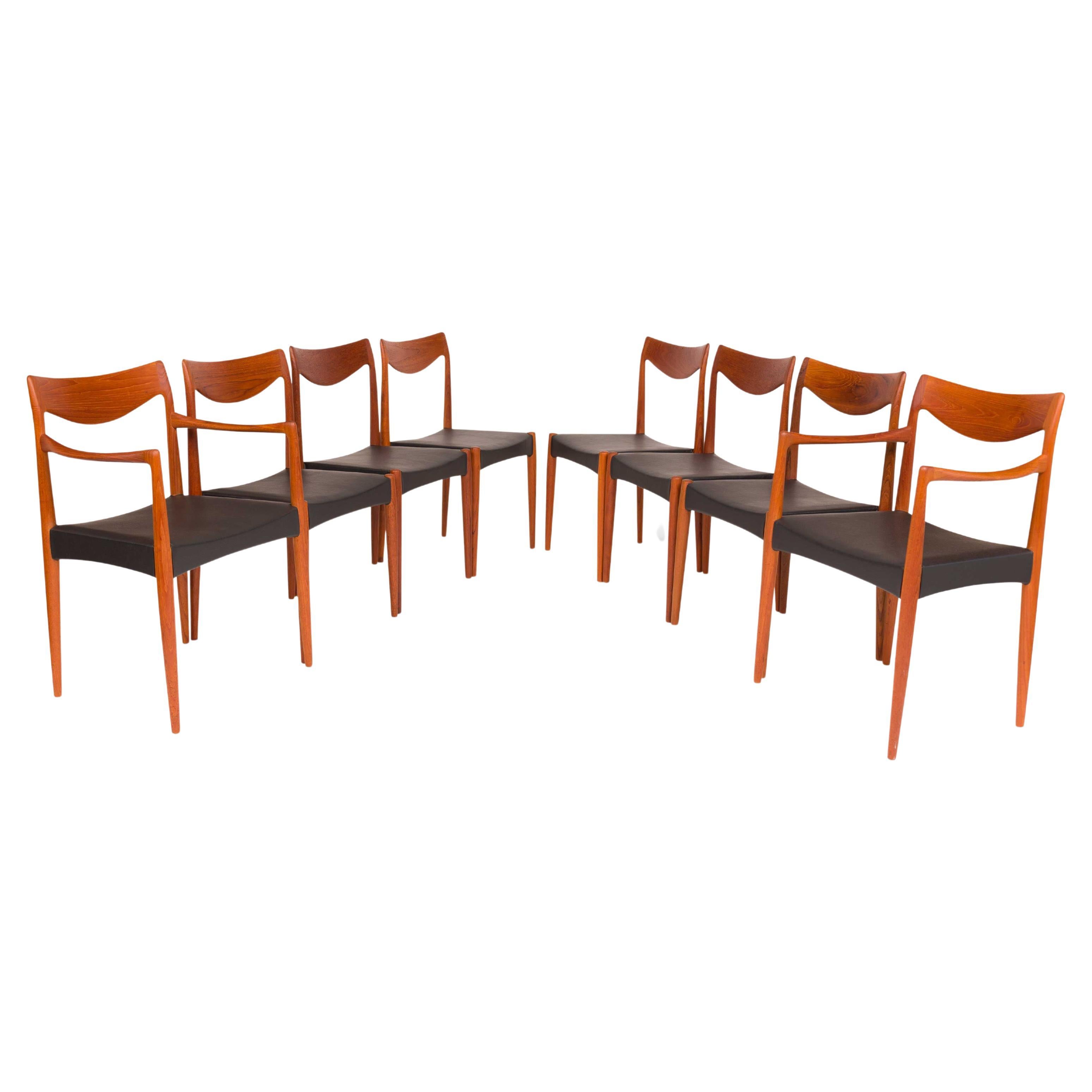 Rolf Rastad & Adolf Relling “Bambi” Teak Dining Chairs for Gustav Bahus 1960s