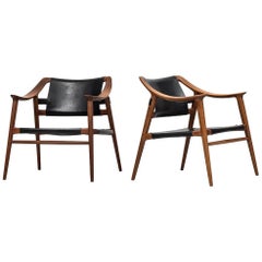 Rolf Rastad & Adolf Relling Easy Chairs Model Bambi by Gustav Bahus in Norway