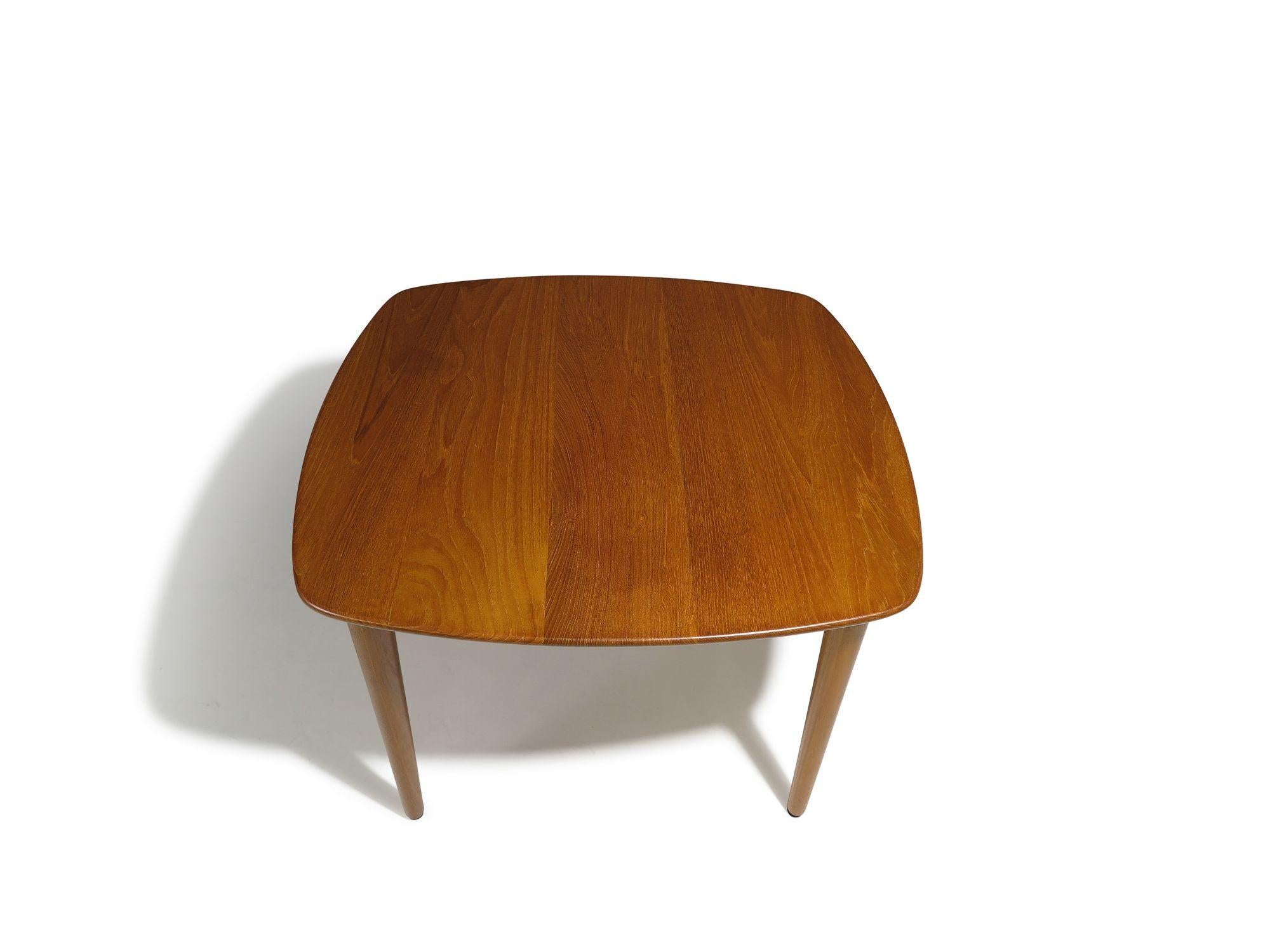 Oiled Rolf Rastad & Adolf Relling for Gustav Bahus Solid Teak Coffee Tables For Sale