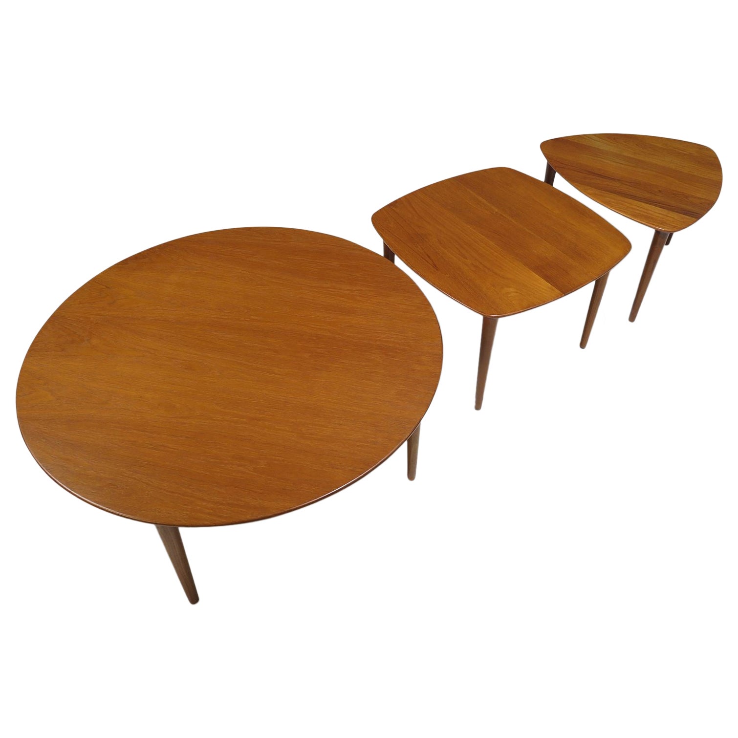 Rolf Rastad & Adolf Relling for Gustav Bahus Solid Teak Coffee Tables For Sale