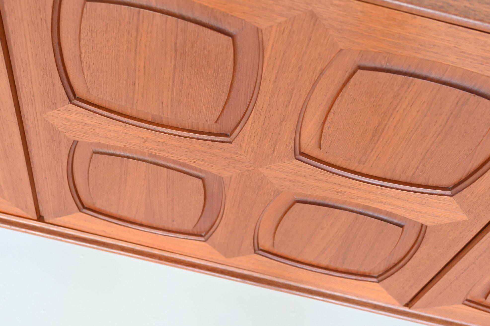 Rolf Rastad & Adolf Relling Graphic Sideboard Gustav Bahus, Norway 1960 8