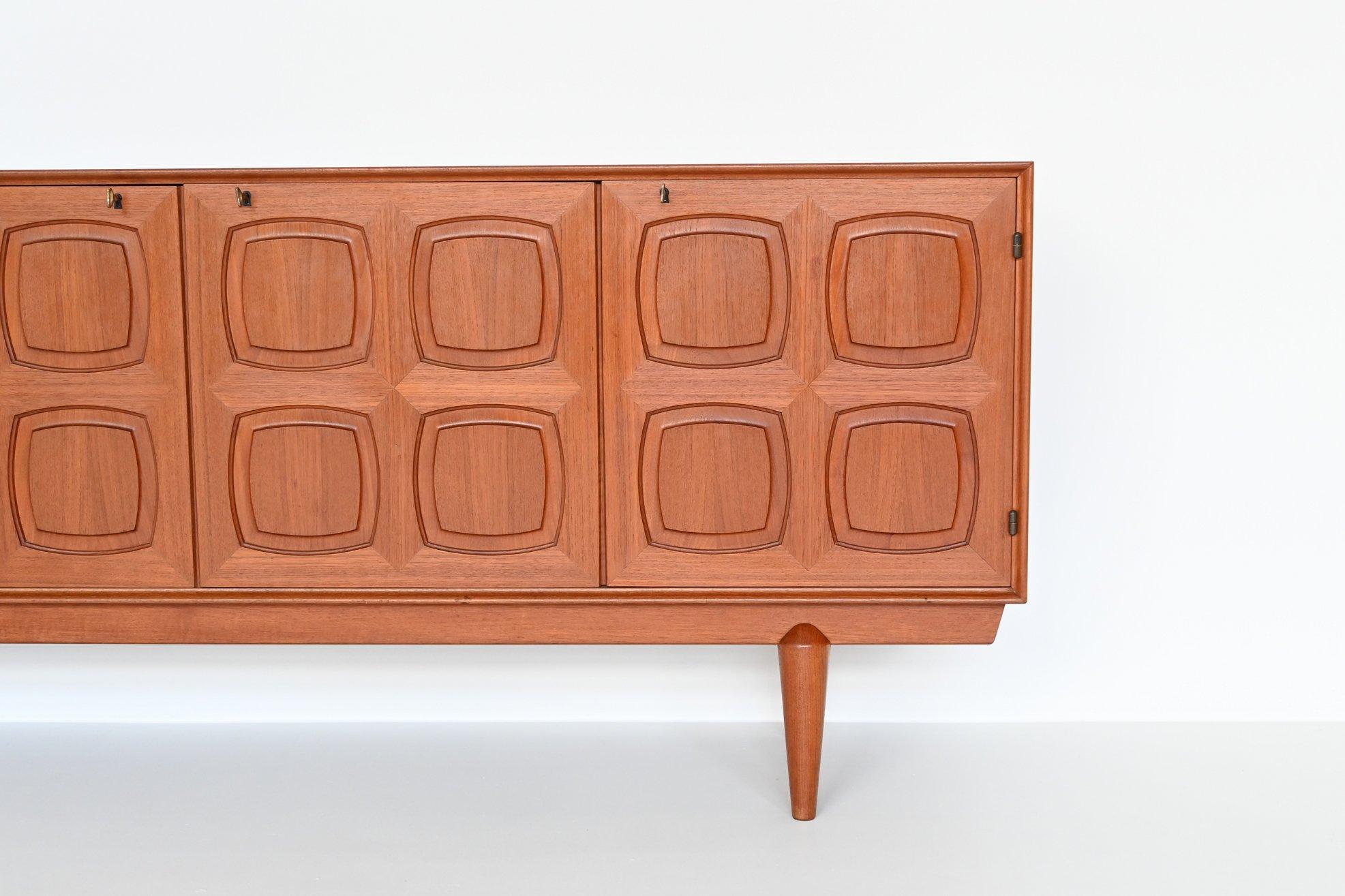 Rolf Rastad & Adolf Relling Graphic Sideboard Gustav Bahus, Norway 1960 9