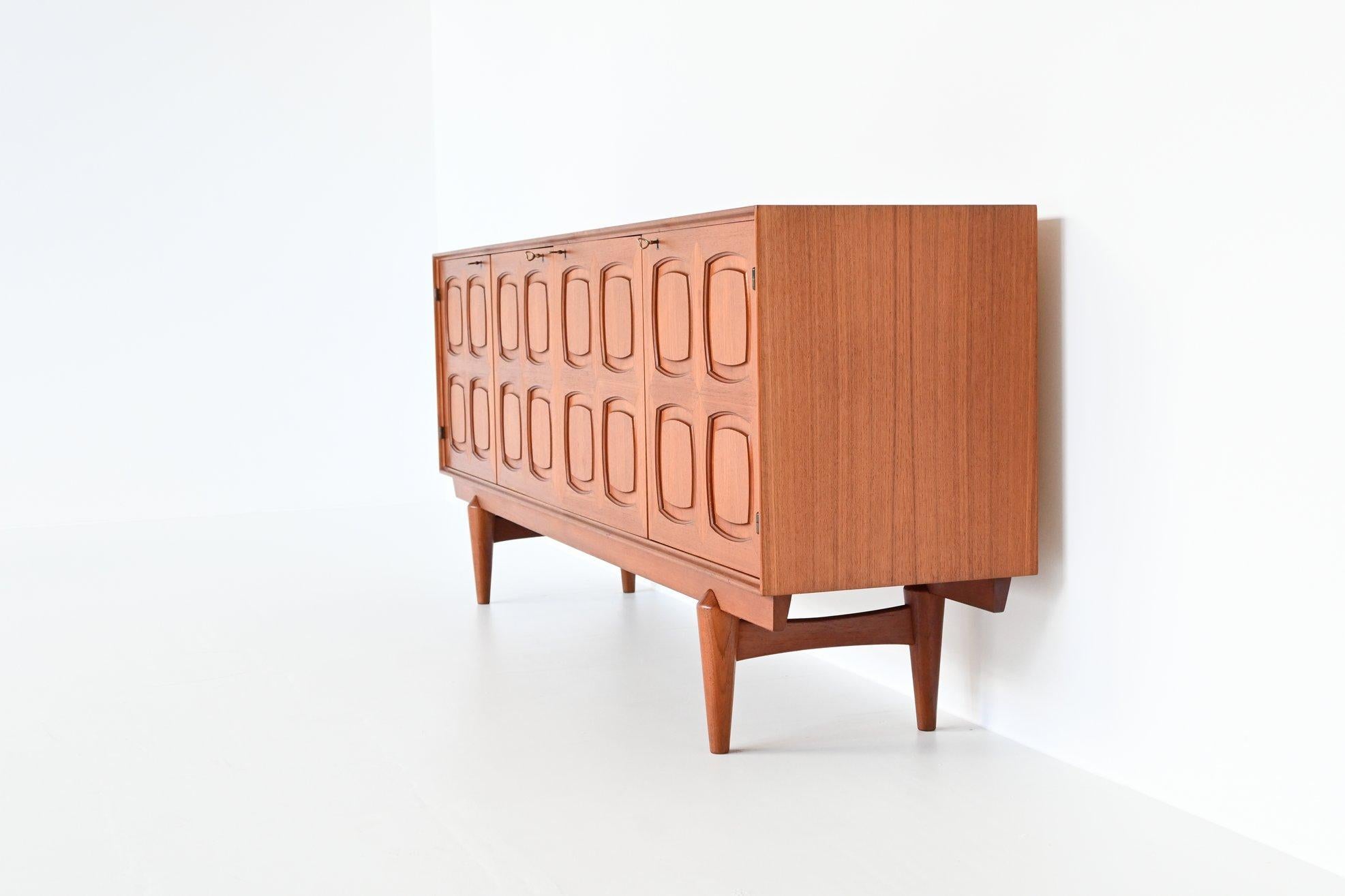 Rolf Rastad & Adolf Relling Graphic Sideboard Gustav Bahus, Norway 1960 11