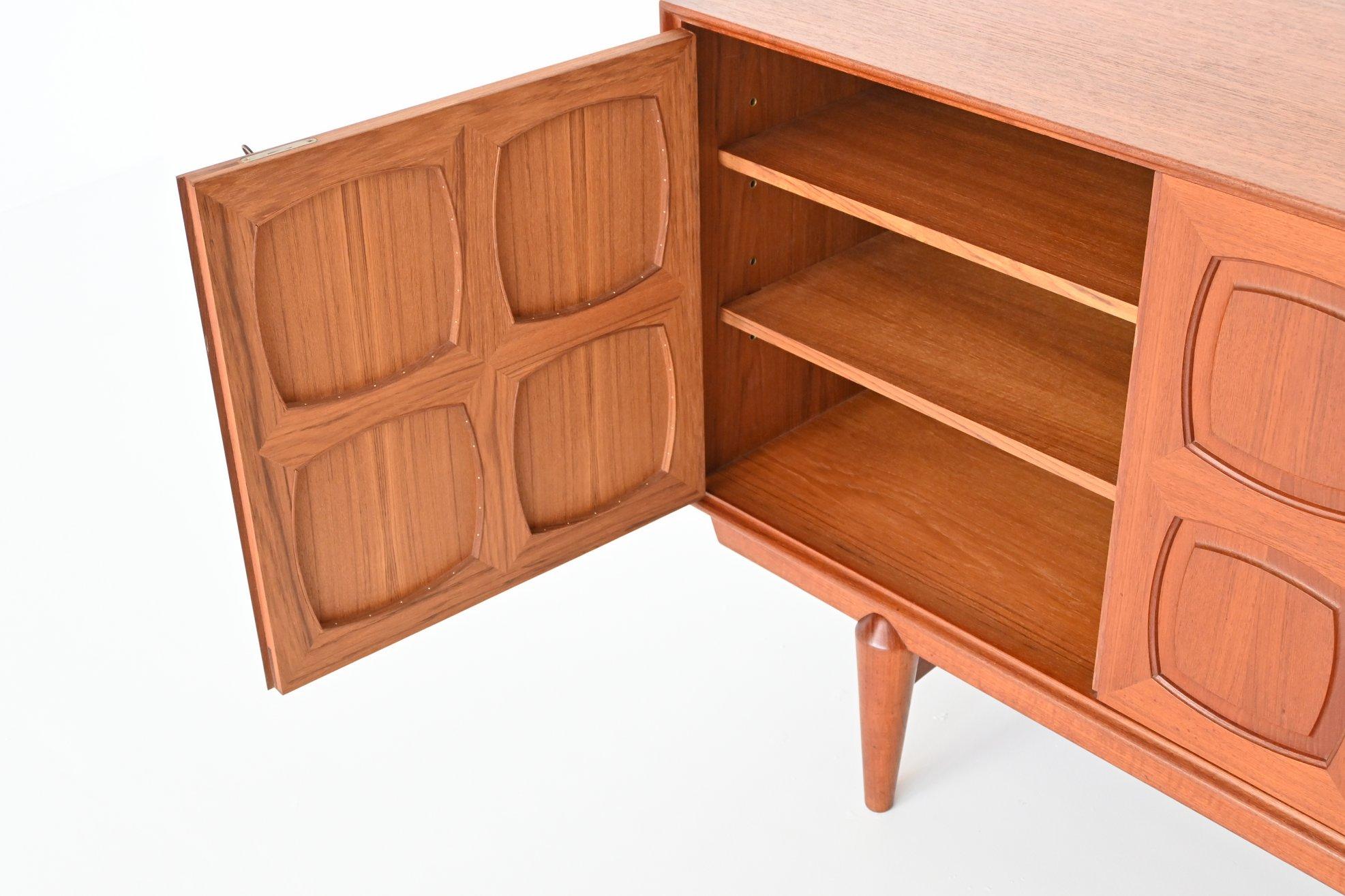 Rolf Rastad & Adolf Relling Graphic Sideboard Gustav Bahus, Norway 1960 1