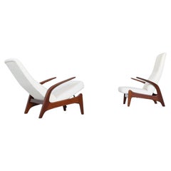 Rolf Rastad & Adolf Relling reclining lounge chairs Gimson & Slater Norway 1960