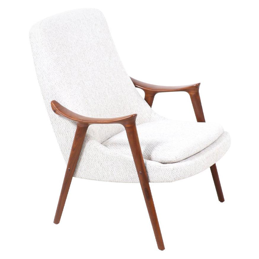Rolf Rastad & Adolf Relling "Kornett " Teak Lounge Chair for Møre Lenestolfabrik