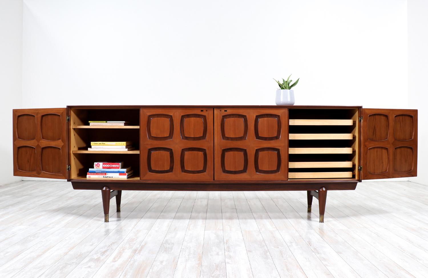 Norwegian Rolf Rastad & Adolf Relling Two-Tone Teak Credenza for Gustav Bahus