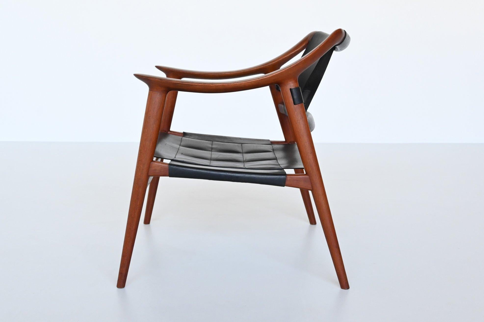 Mid-20th Century Rolf Rastad and Adolf Relling Bambi Lounge Chair Gustav Bahus, Norway, 1954