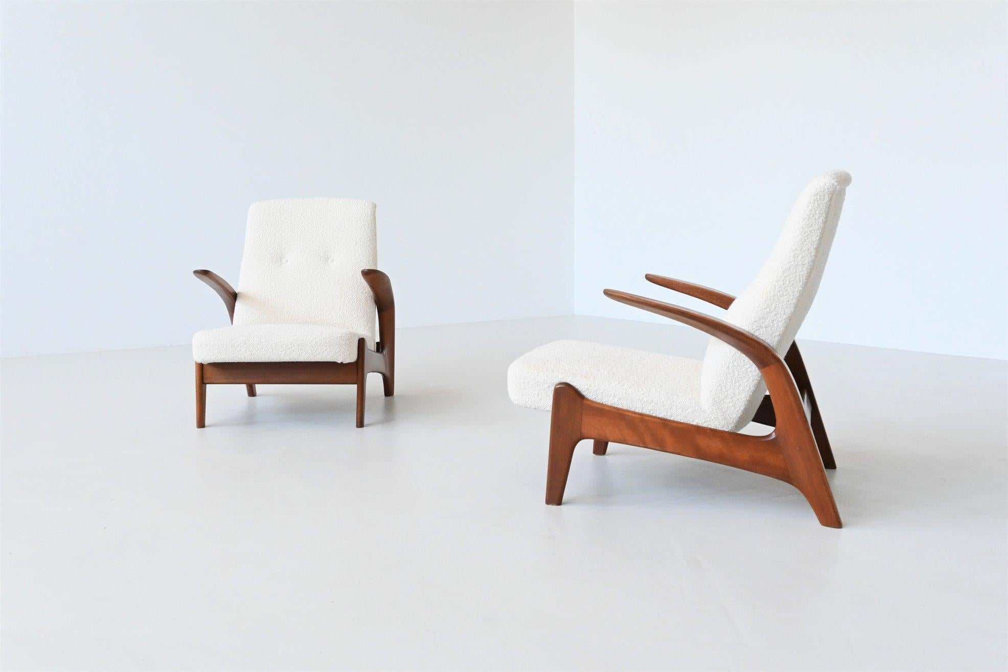 Mid-Century Modern Rolf Rastad and Adolf Relling lounge chairs Gimson and Slater Norway 1960