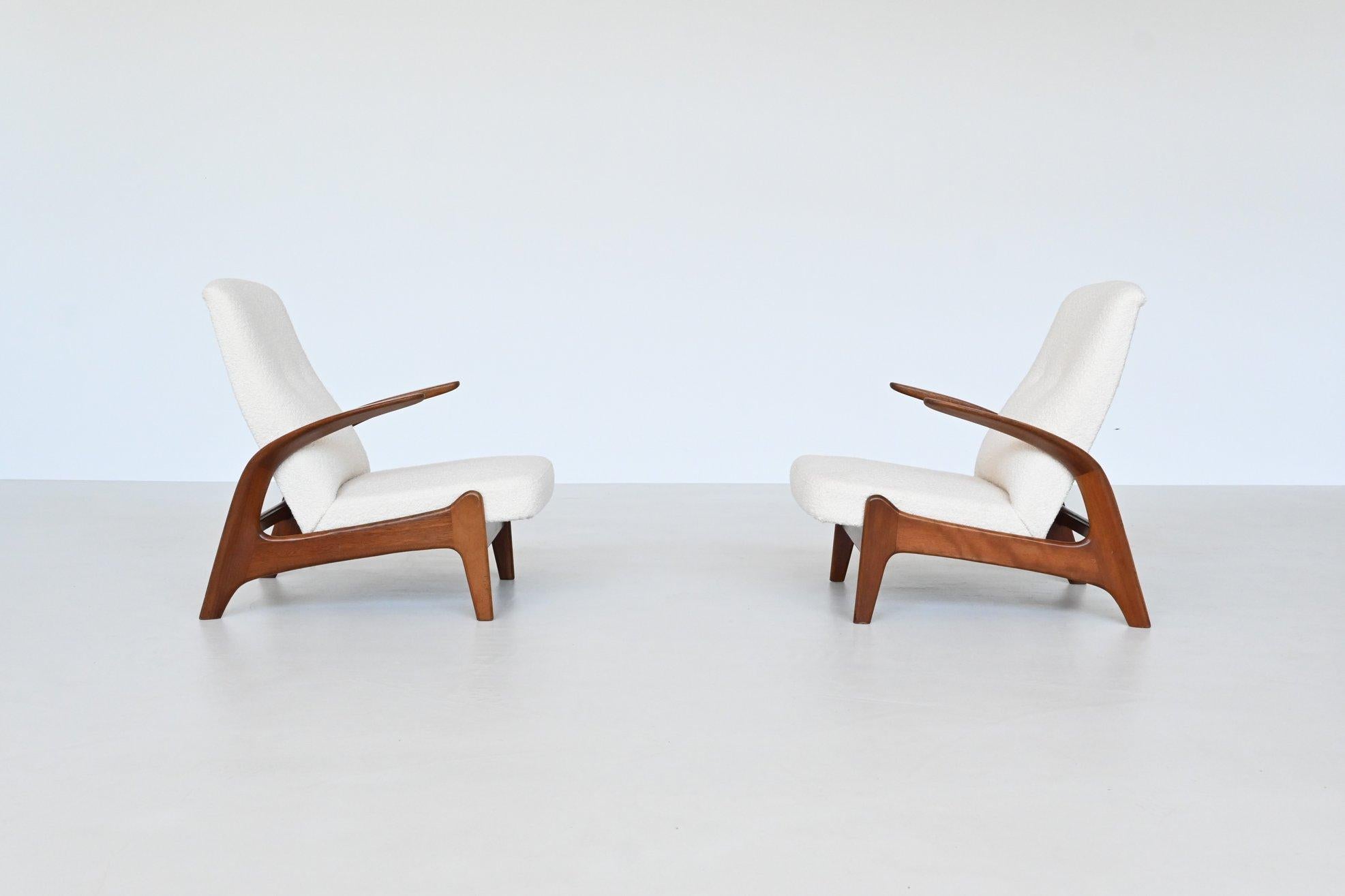 Norwegian Rolf Rastad and Adolf Relling lounge chairs Gimson and Slater Norway 1960