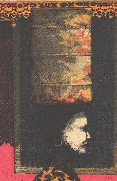 ''Local Beauties 3 - Ilha do Ibo'' Color etching of woman in Mozambique, Travel