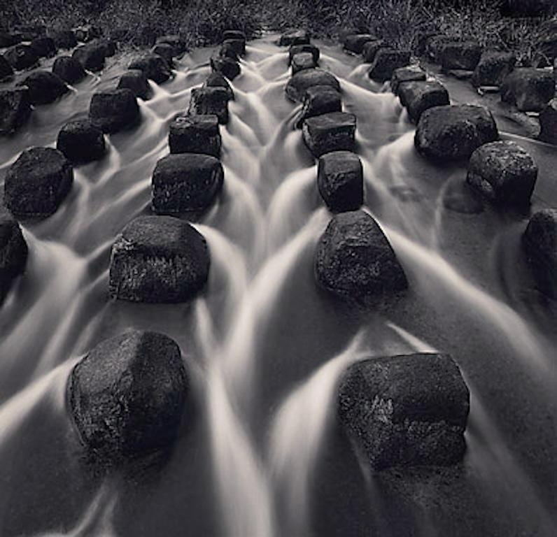 Rolfe Horn Black and White Photograph - Creek, Study 1, Izumo, Japan