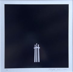 Three Crosses in night sky, Castro Valley California