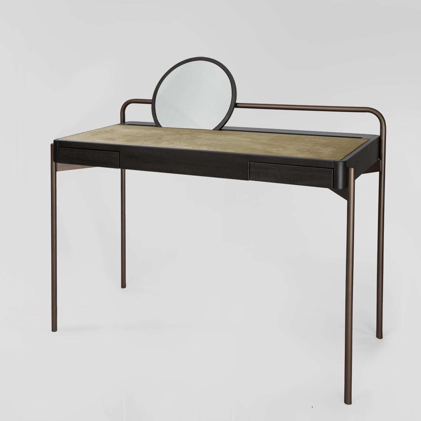 Modern Roll 02 Bronze Vanity Desk
