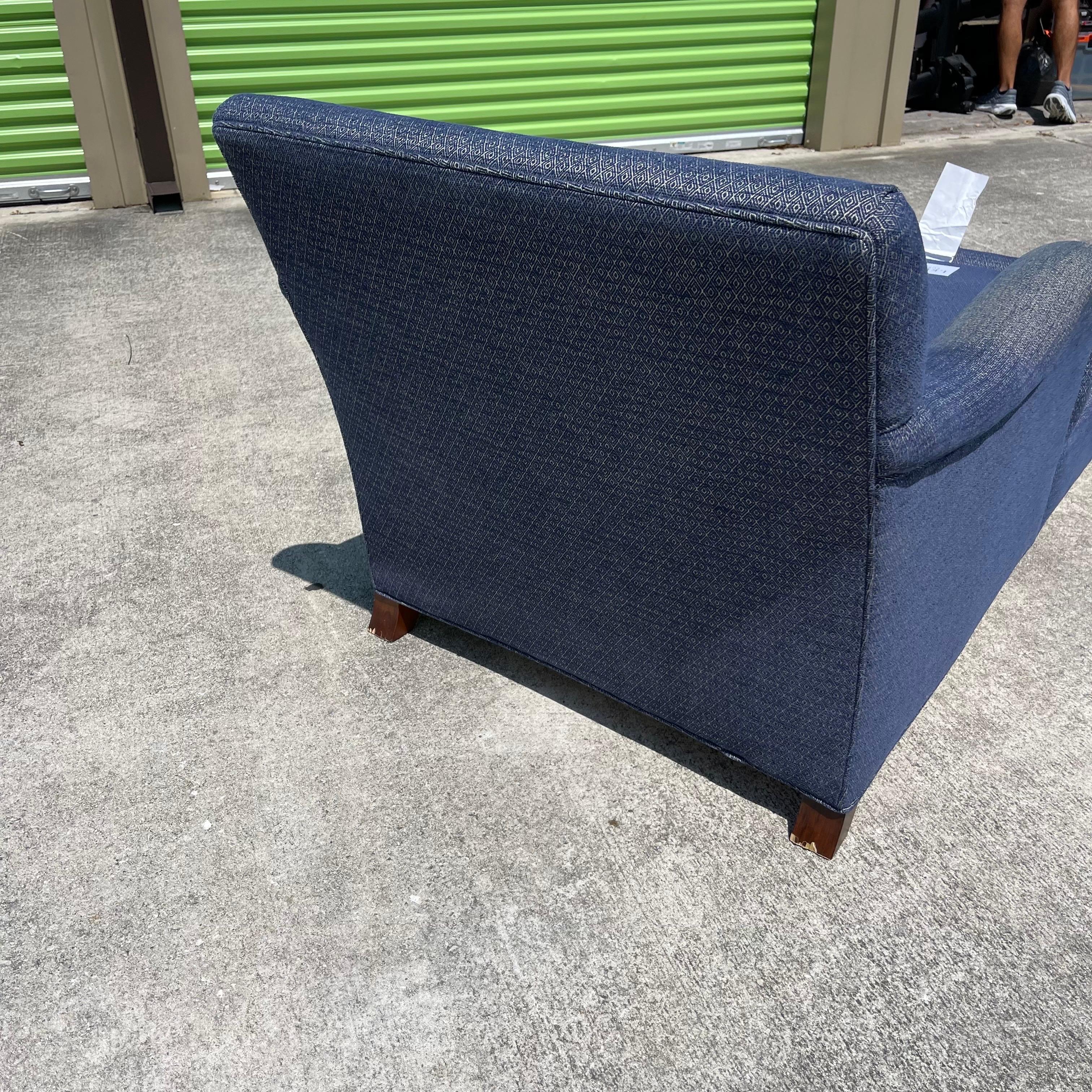 Cama de día con chaise longue y brazos enrollables, hecha a mano en EE.UU. por Lee Jofa en venta 15
