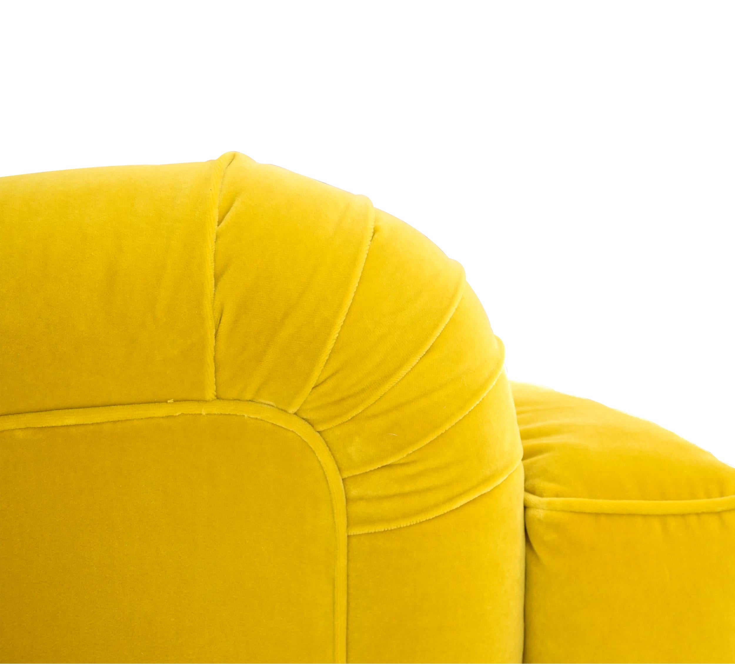Silla Club Roll Arm con Asiento Profundo 'Personalizable Terciopelo en venta