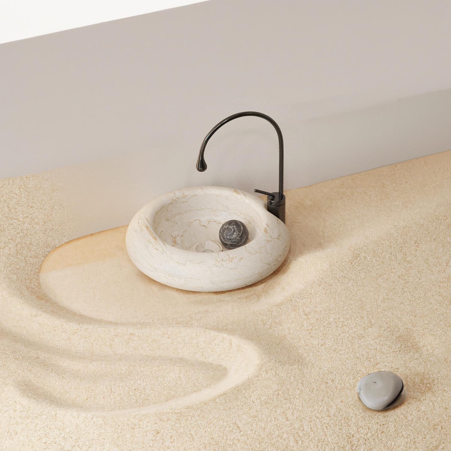 Kyknos Roll Ball Sink by Marmi Serafini
Special Edition
Materials: Kyknos marble, P.S.Laurant marble.
Dimensions: D 54.5 x H 14 cm
Other marbles available.
Tap not included.


Marmi Serafini is located in a small city named Chiampo,