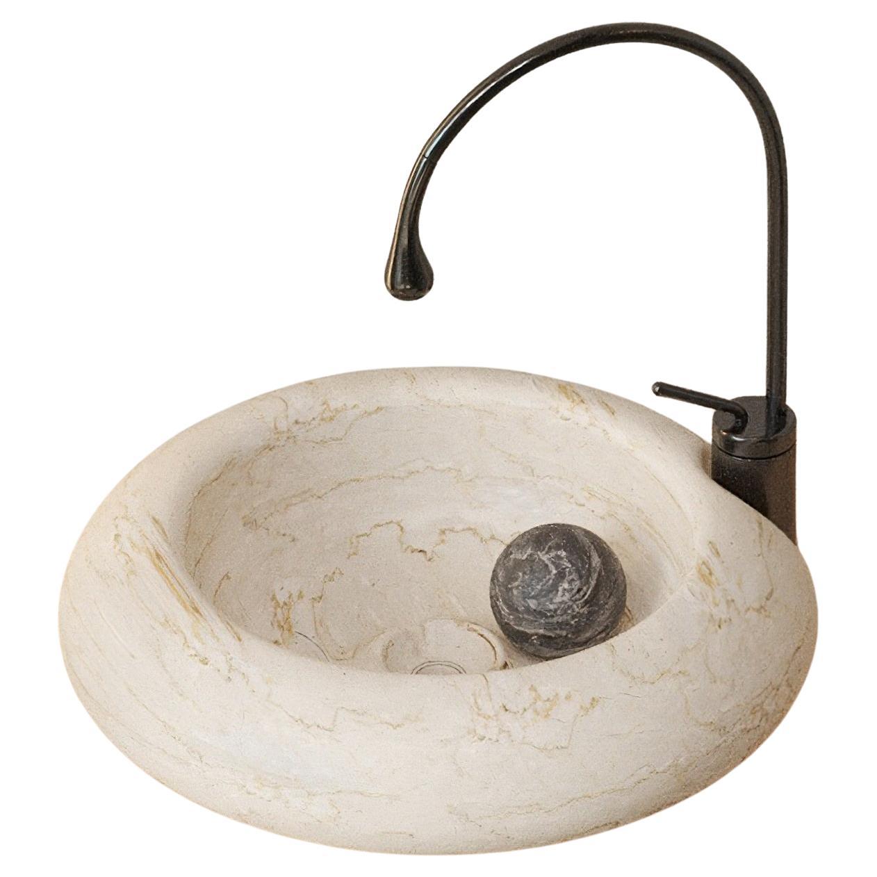 Roll Ball Sink by Marmi Serafini For Sale