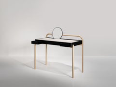 Roll Contemporary Desk in Metal and Wood
