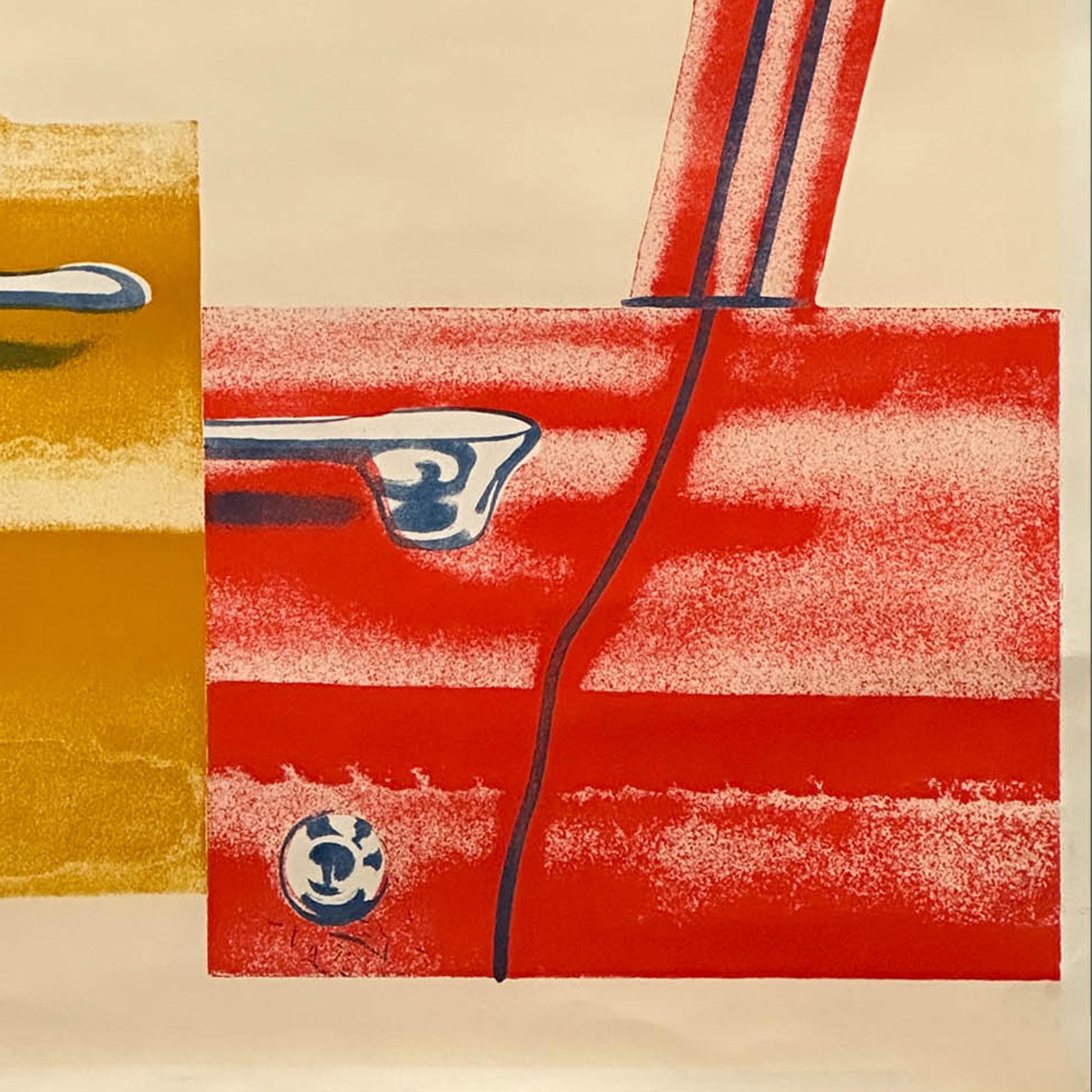 Other “Roll Down” 1965 Rosenquist Lithograph 18×22 For Sale