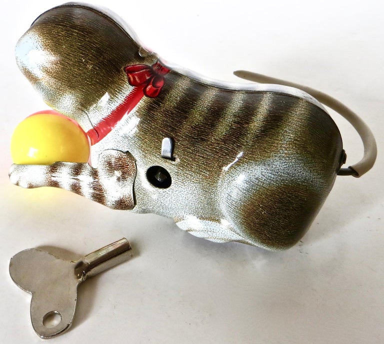 "Roll Over Cat" Mechanical WindUp Toy by Kohler, Germany 'U.S. Zone
