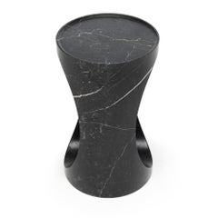 21st Century Modern Sculptural New Saint Laurent Marble Side Table From Block
