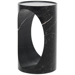 21st Century Modern Sculptural New Saint Laurent Marble Side Table From Block 