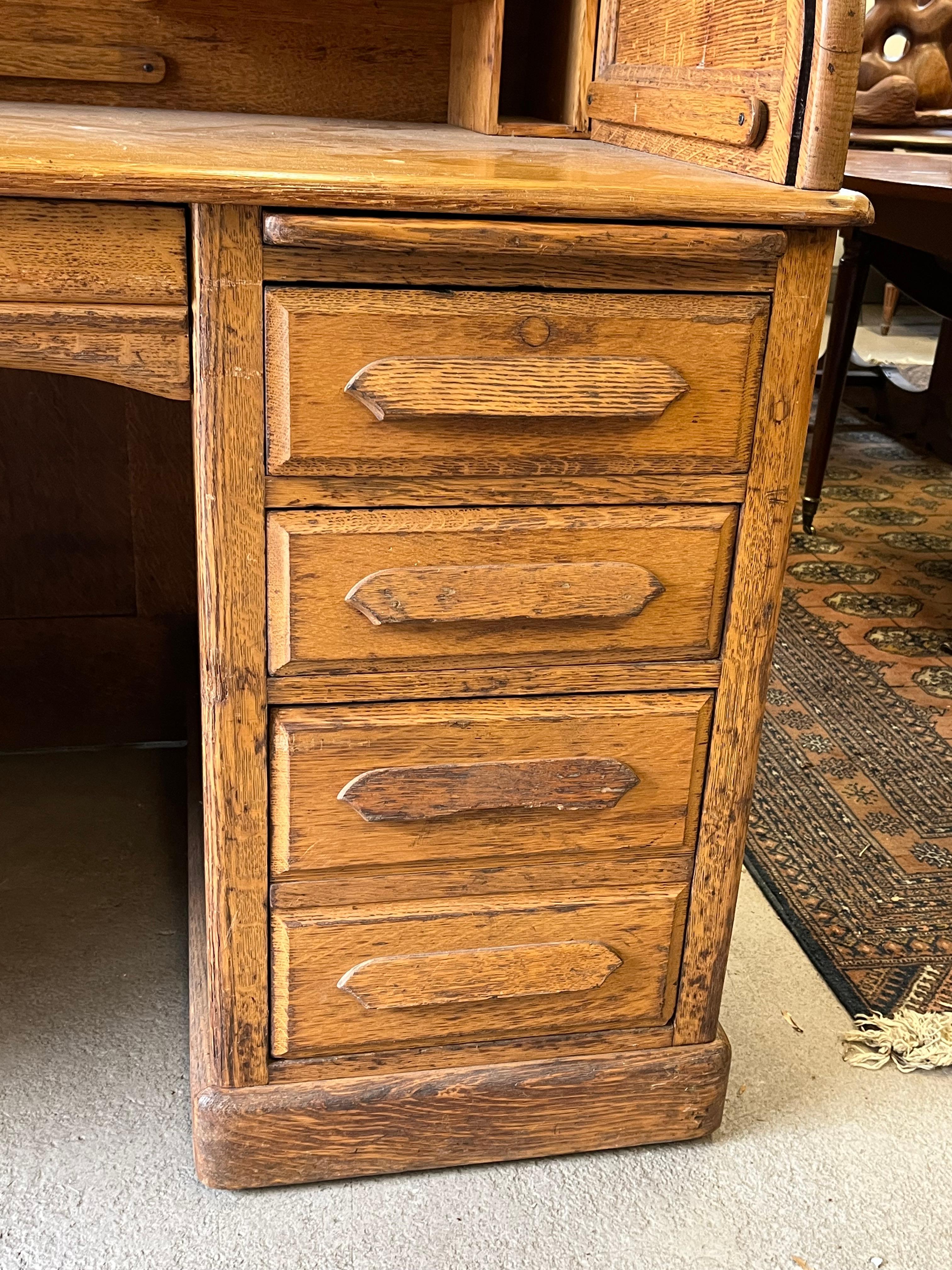 Roll Top Desk, By Derby, Circa 1920 For Sale 6