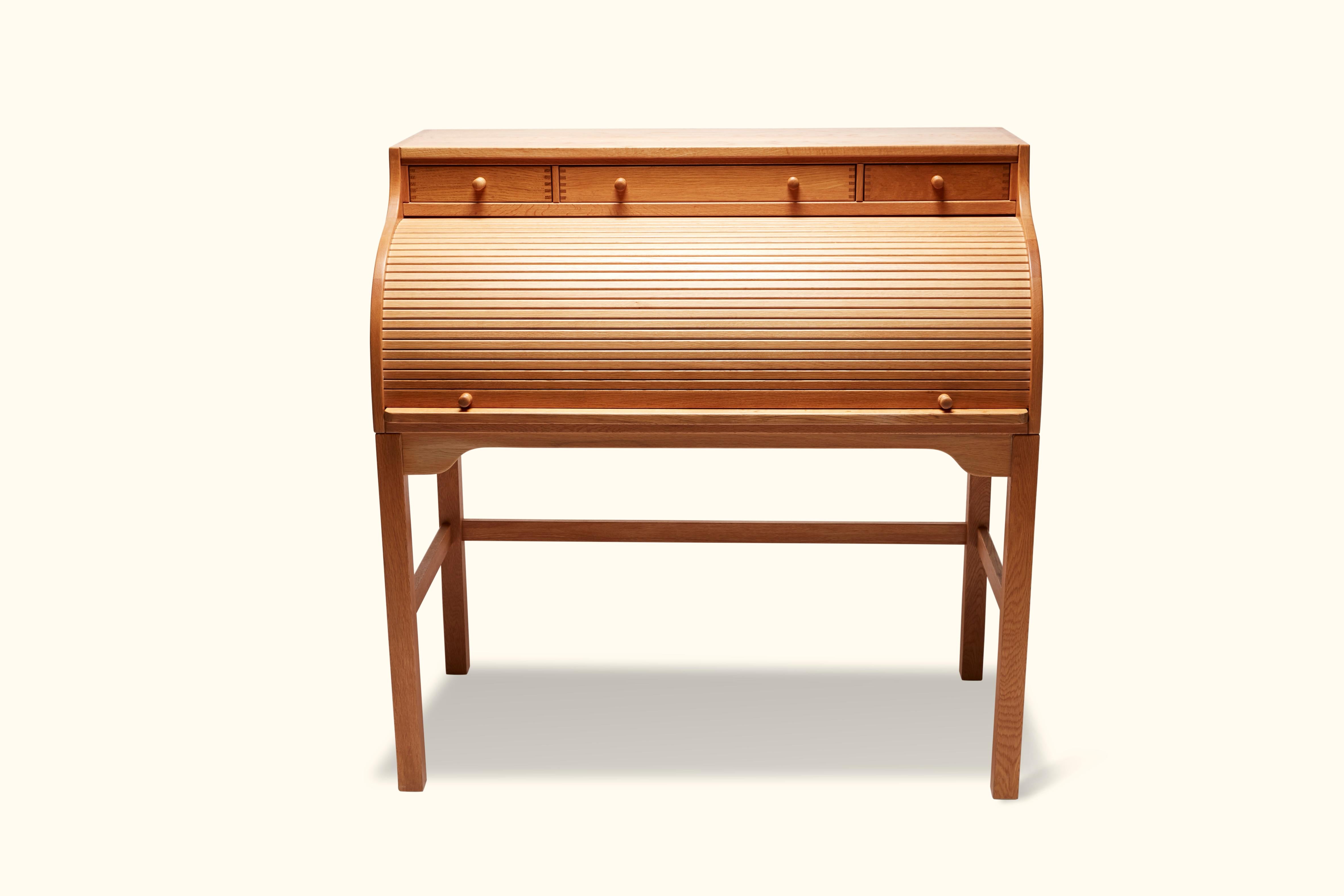 Roll top secretary desk by Andreas Hansen Hadsten.