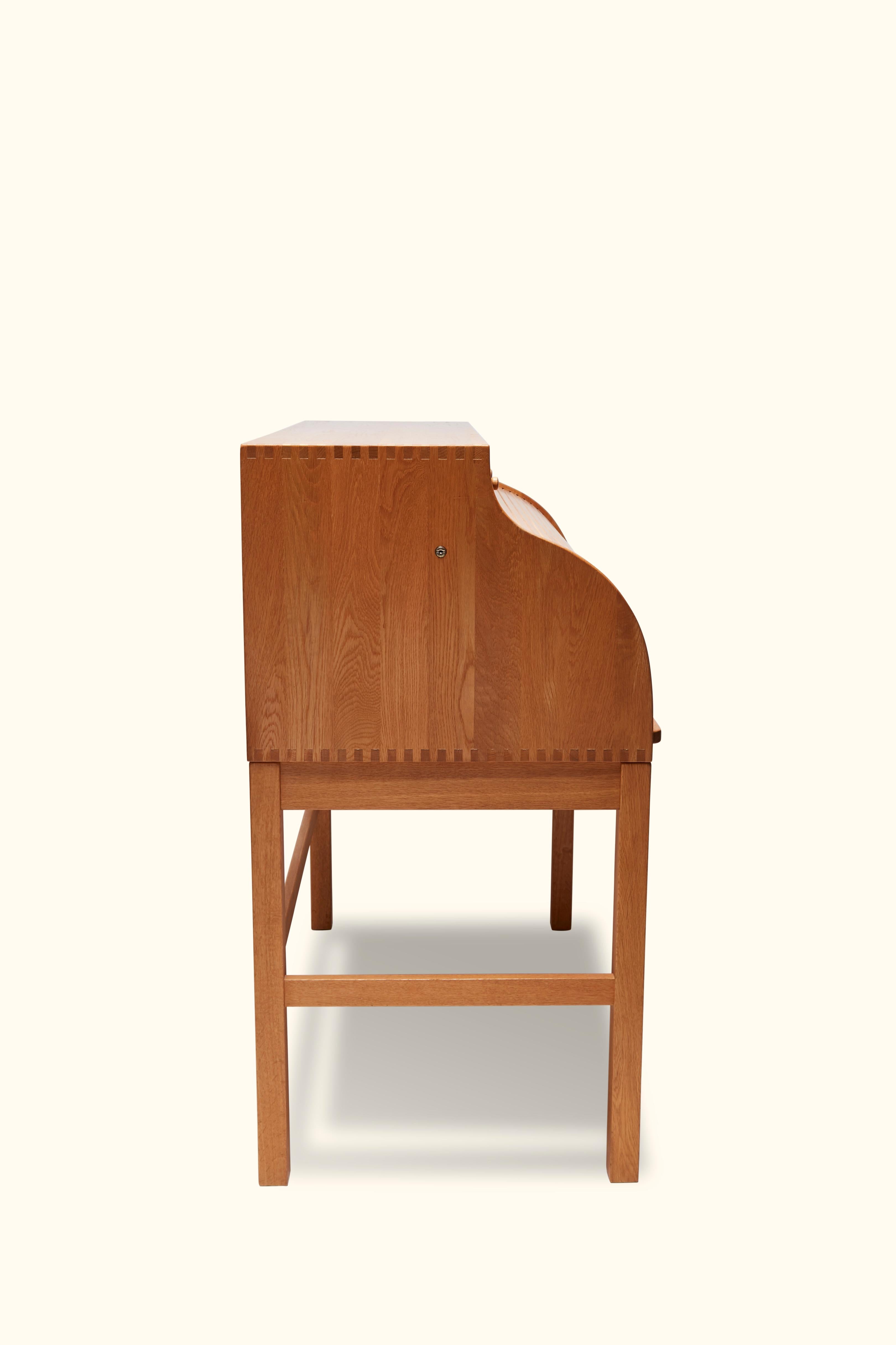 Danish Roll Top Secretary Desk by Andreas Hansen Hadsten