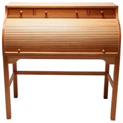 Retro Roll Top Secretary Desk by Andreas Hansen Hadsten