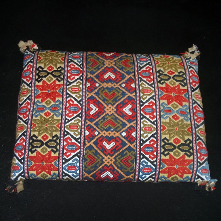 Rollakan Pillow, Hand-Woven Pillow, Sweden, 19th Century In Good Condition For Sale In Bochum, NRW