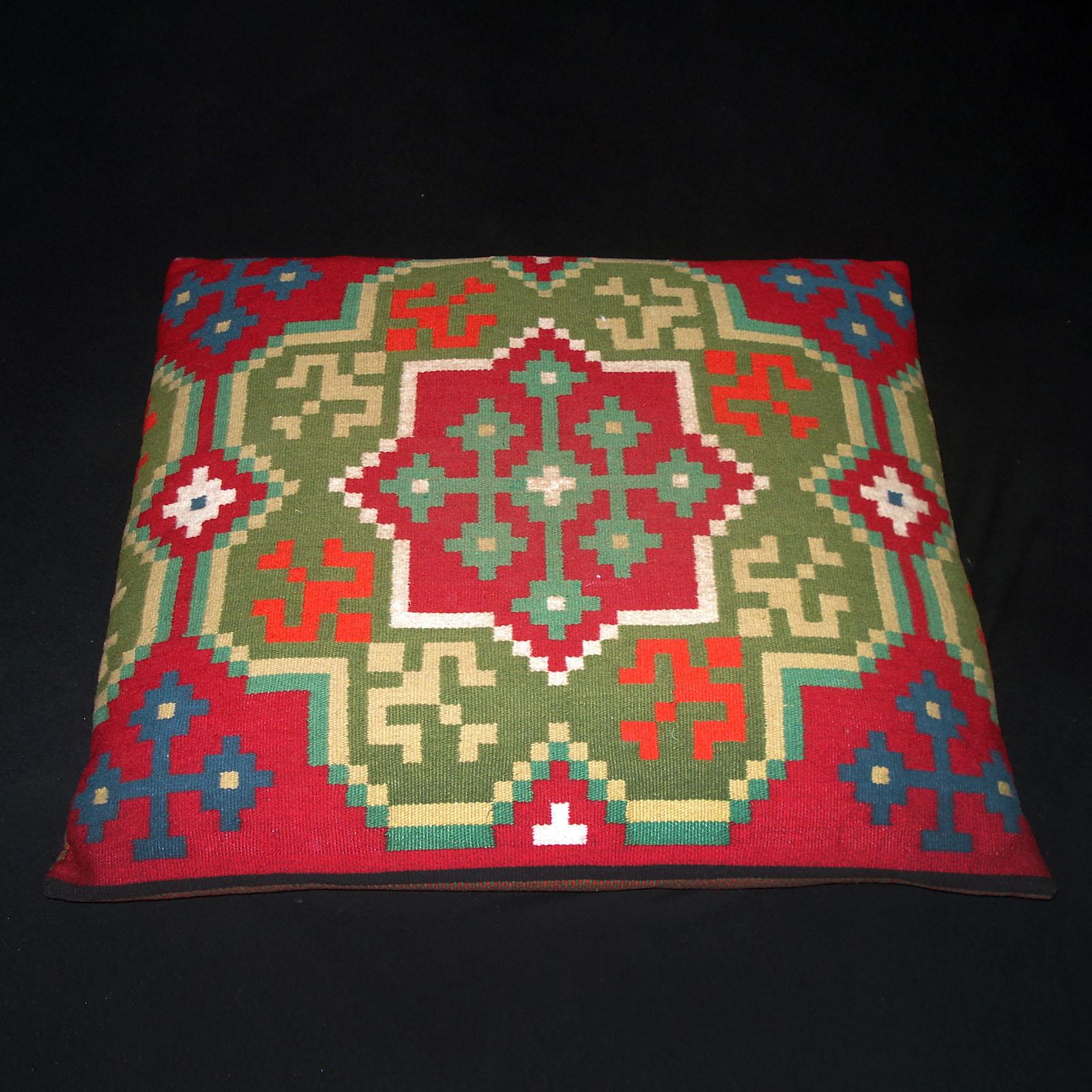 Swedish Rollakan Pillow, Hand-woven Pillow, Sweden 19th Century For Sale