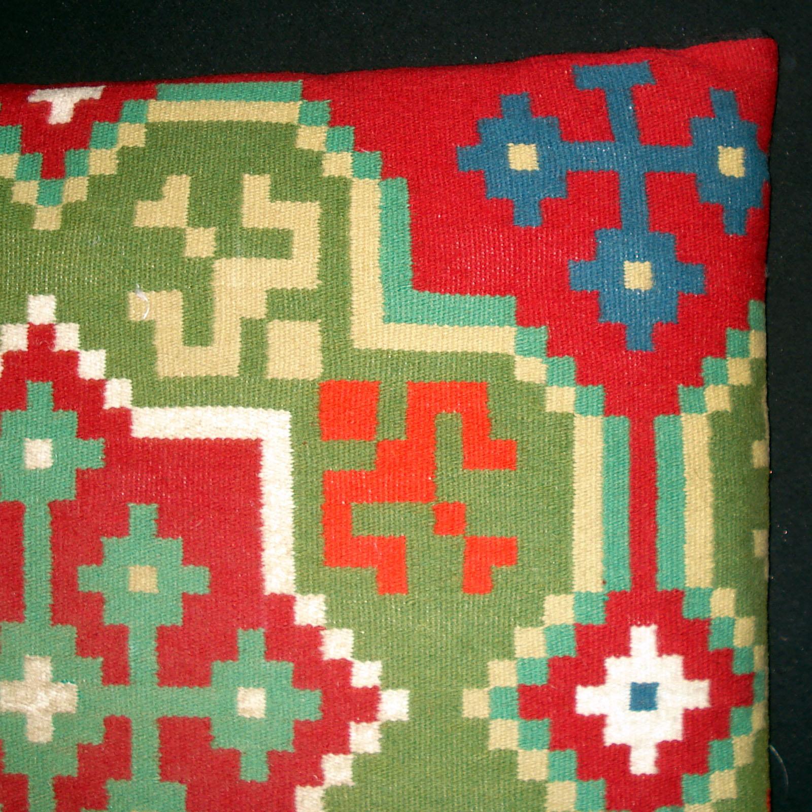 Rollakan Pillow, Hand-woven Pillow, Sweden 19th Century For Sale 2