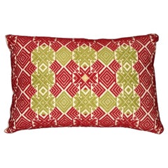 Used Rollakan Pillow, Hand-Woven Pillow, Sweden 19th Century