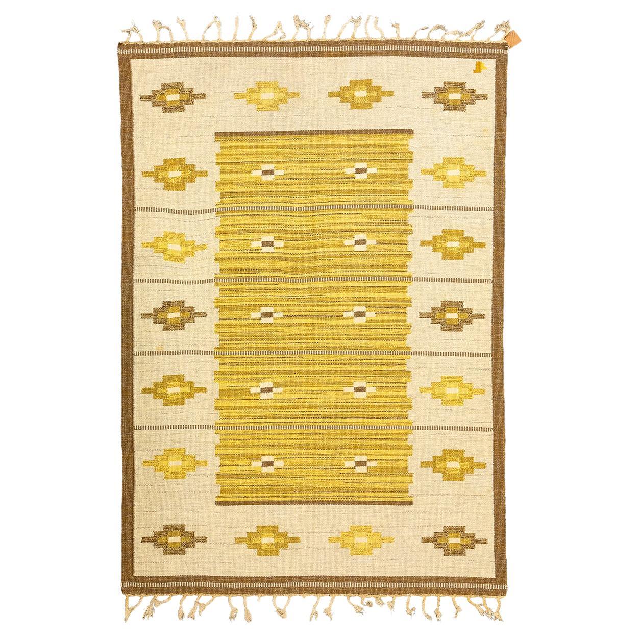 Scandinavian Rug Rollakan Beige Border