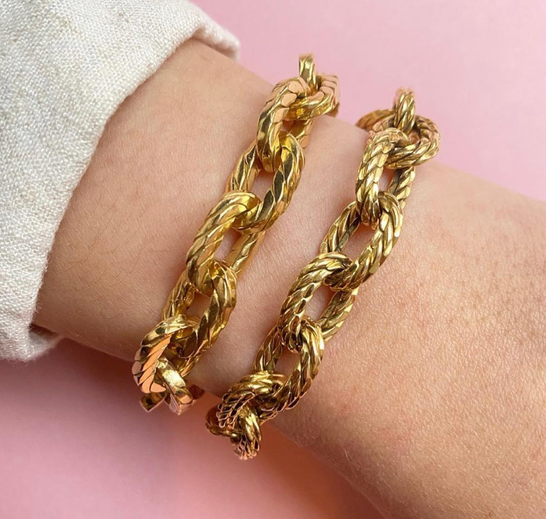 Rollang & Cie Gold-Gliederarmband für Damen oder Herren
