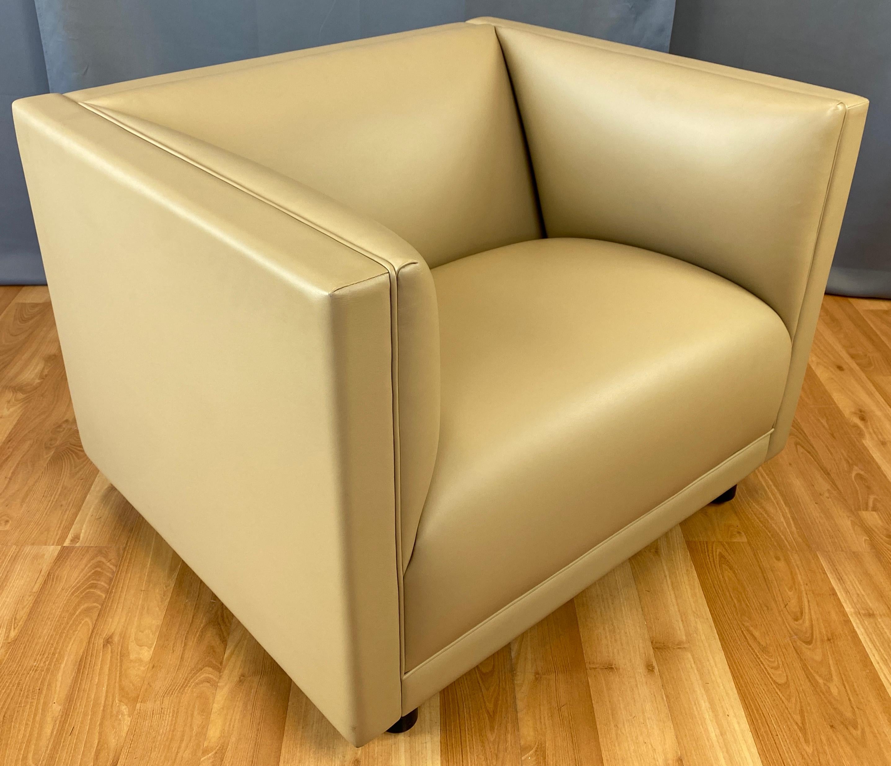 Contemporary Rolled Arm Club Chair Ward Bennett for Geiger, a Herman Miller Company For Sale