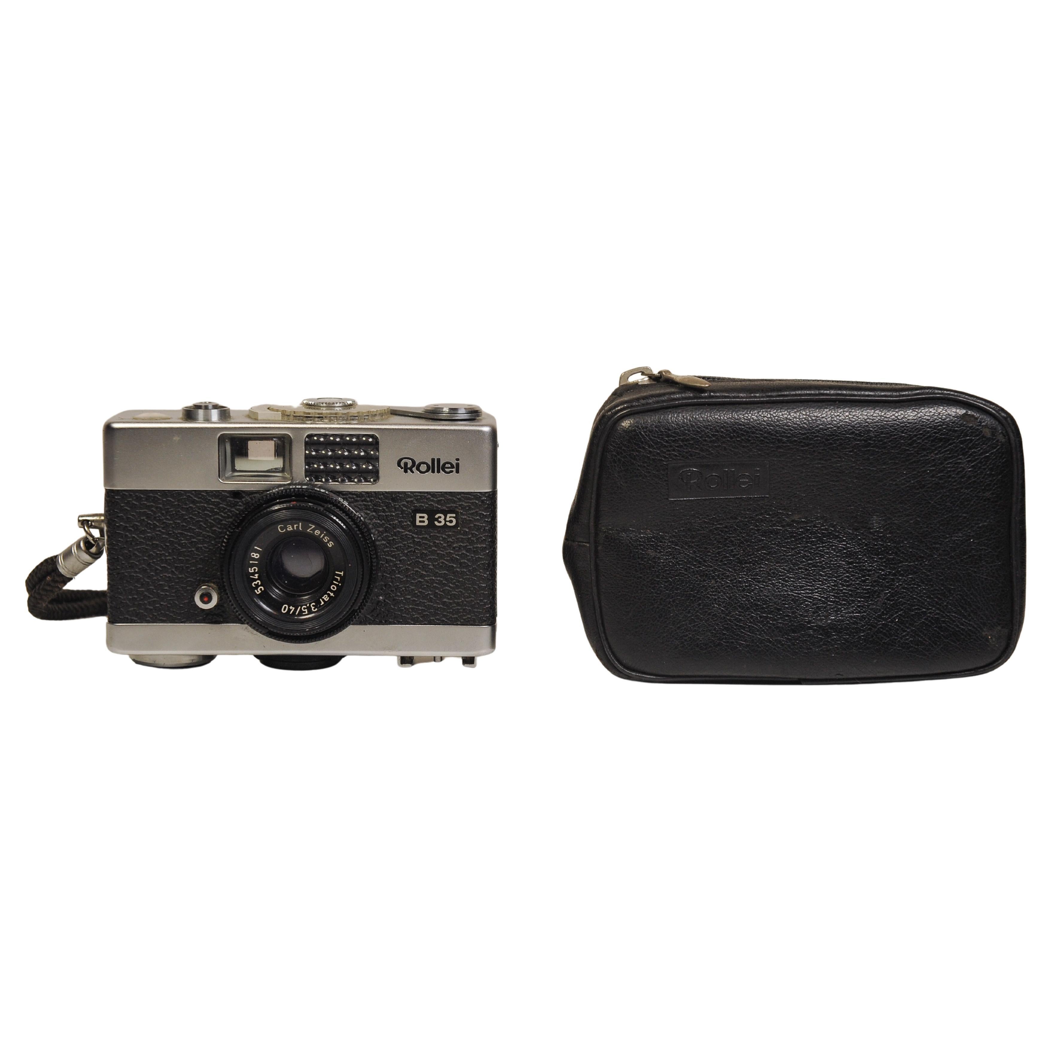 Rollei 35B Miniature 35mm Film Miniature Viewfinder Camera Carl Zeiss Triotar 28