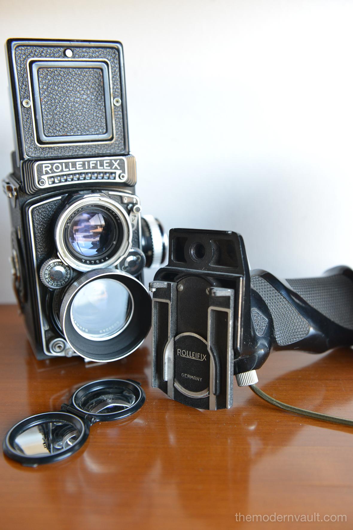 Rolleiflex 2.8E TLR Camera with Case and Accessories, circa 1958 4