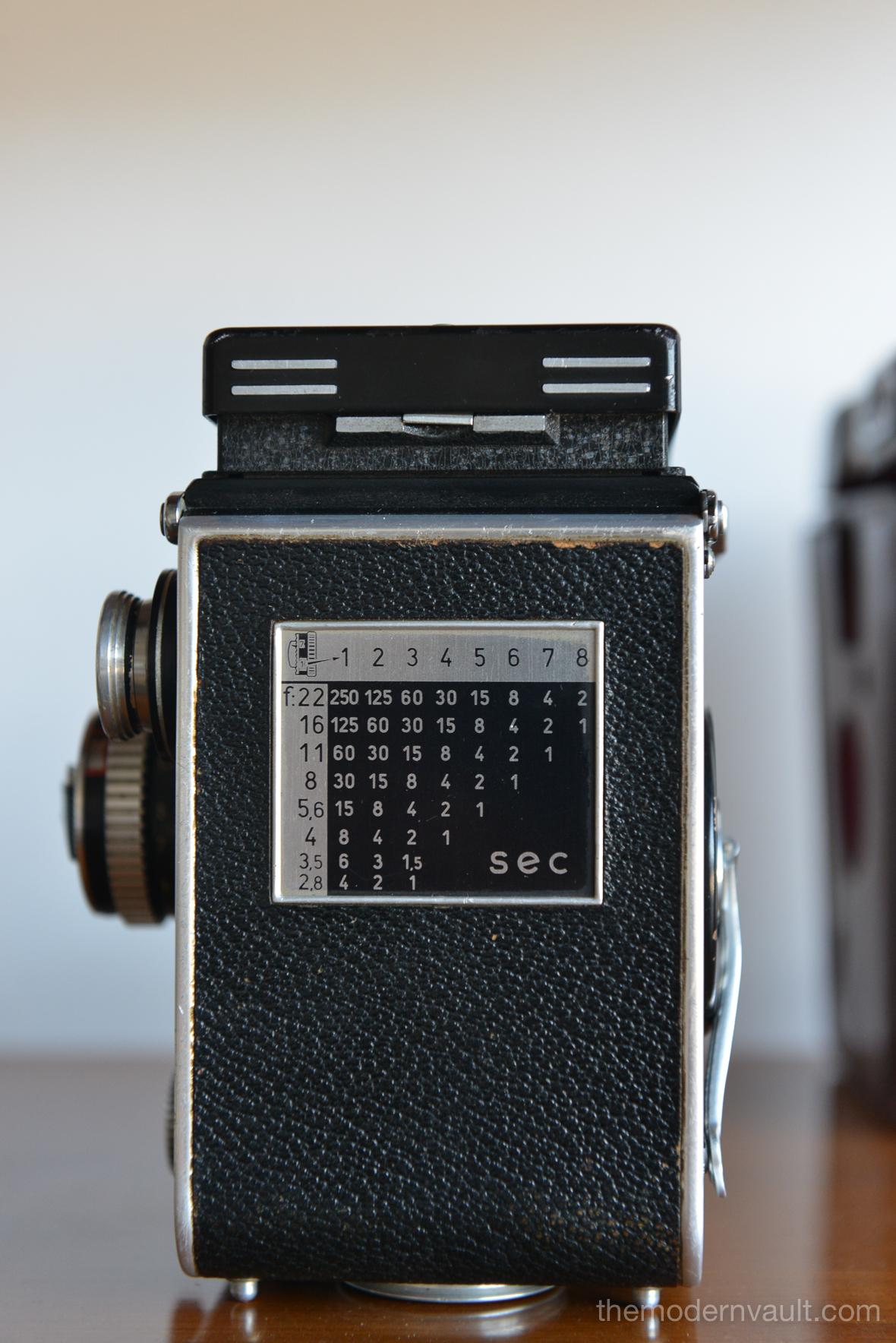 Mid-Century Modern Rolleiflex 2.8E TLR Camera with Case and Accessories, circa 1958