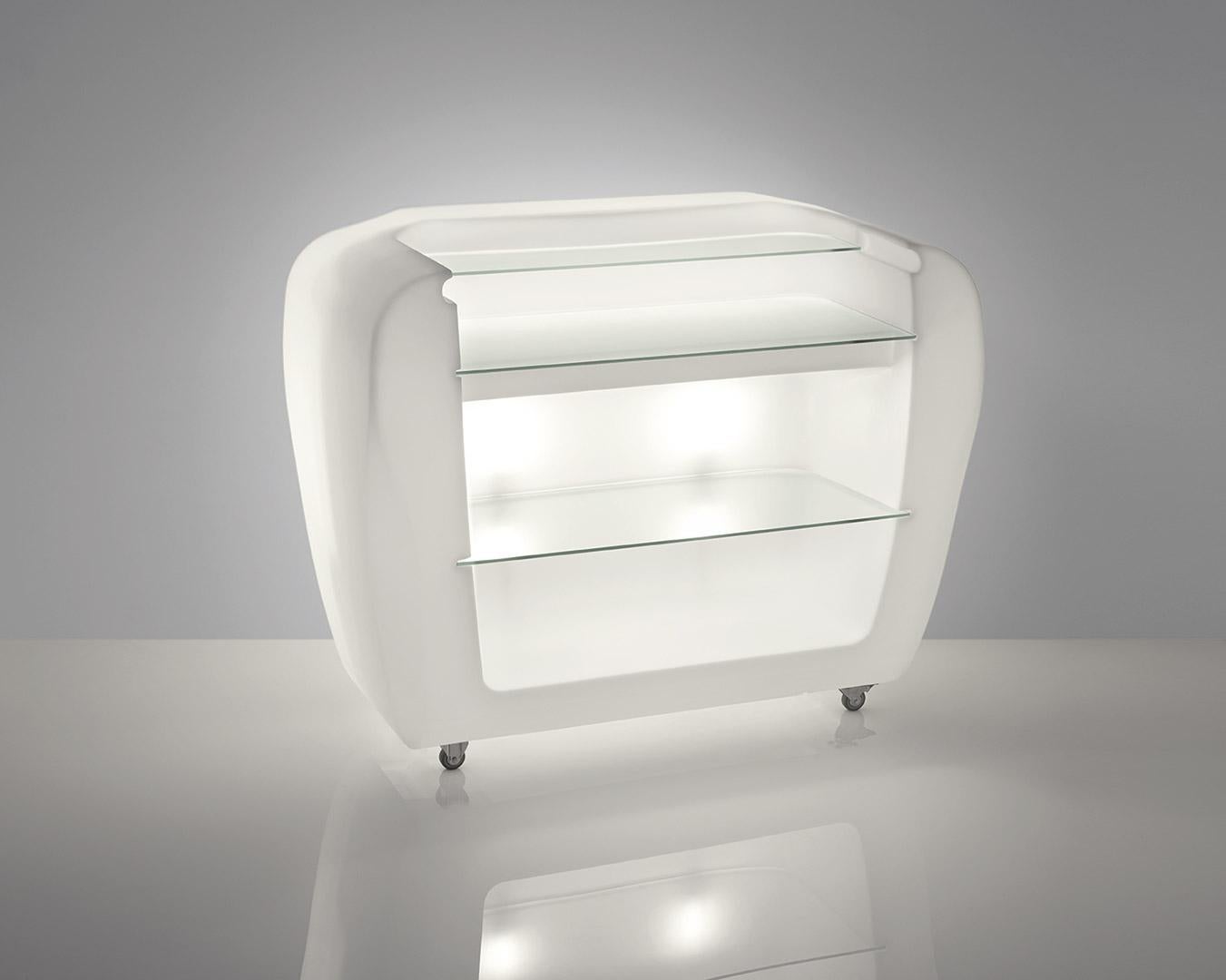 Roller Bar Counter by Gerd Van Cauteren
Dimensions: D 75 x W 150 x H 120 cm.
Materials: Polyethylene.

This product is suitable for indoor and outdoor use. Please contact us.

Our stories happen in places precious to us. SLIDE was born from the