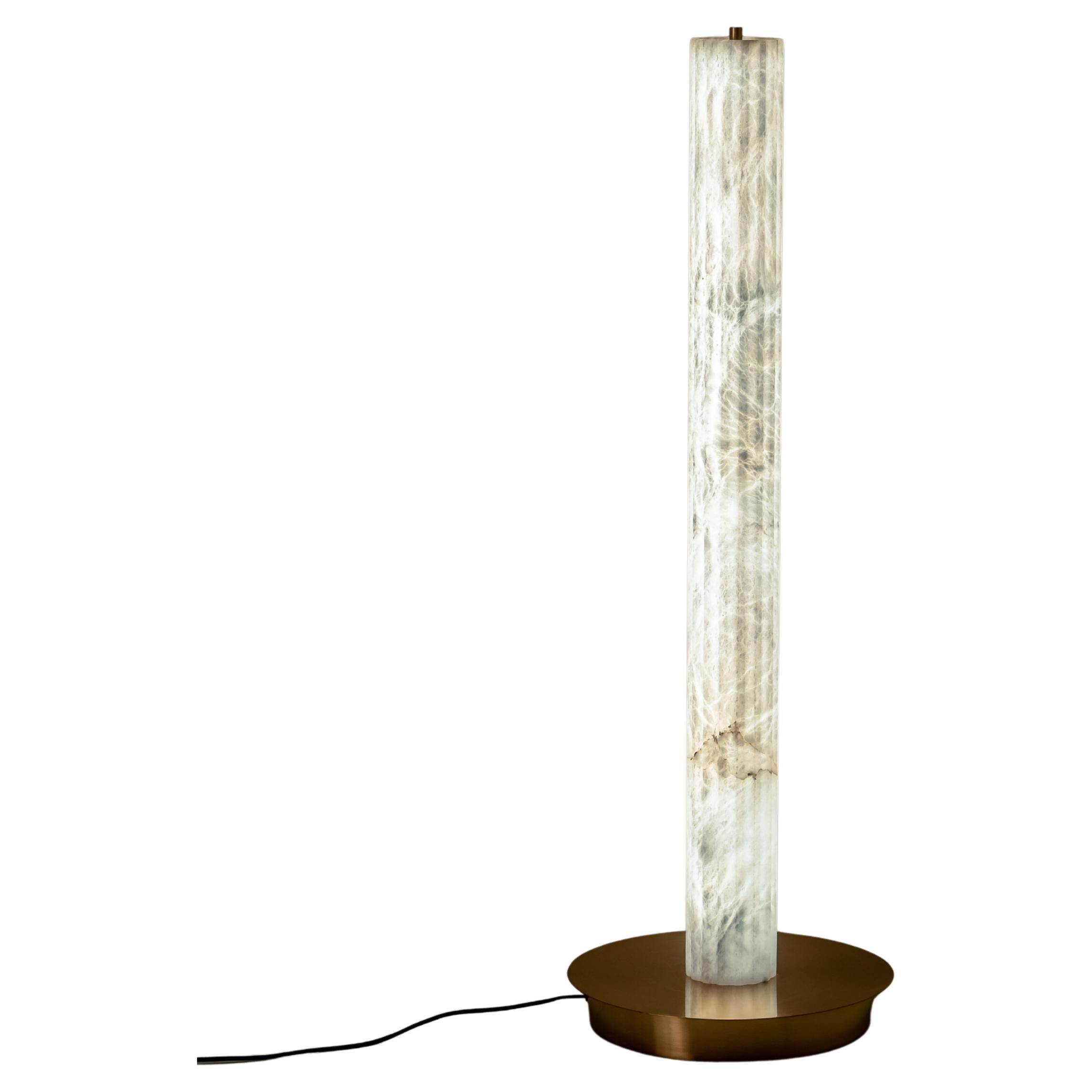 Roller Floor Lamp by United Alabaster
