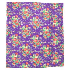 Panel de algodón estampado en rodillo, fabricado para los mercados de Asia Central Mediados del siglo XX Russ